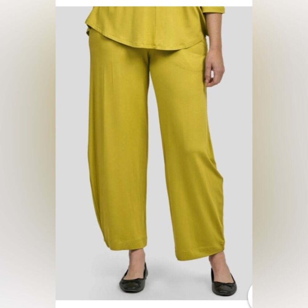 Alembika Tibeka lantern pants mustard yellow barrel elastic waist womens 8-10